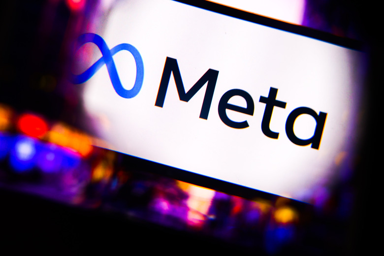 Meta logo is screened on a mobile phone for illustration photo. Krakow, Poland on October 17th, 2024. (Photo by Beata Zawrzel/NurPhoto via Getty Images)