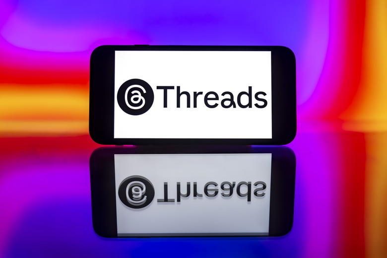 INDIA - 2024/03/12: In this photo illustration, the Threads logo is seen displayed on a mobile phone screen. (Photo Illustration by Idrees Abbas/SOPA Images/LightRocket via Getty Images)