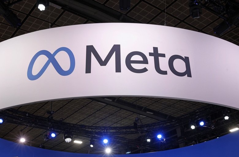 PARIS, FRANCE - MAY 24: Meta logo is displayed during the Viva Technology show at Parc des Expositions Porte de Versailles on May 24, 2024 in Paris, France. Viva Technology, the biggest tech show in Europe but also in a unique digital format, for 4 days of reconnection and relaunch thanks to innovation. The event brings together startups, CEOs, investors, tech leaders and all of the digital transformation players who are shaping the future of the Internet. The annual technology conference, also known as VivaTech, was founded in 2016 by Publicis Groupe and Groupe Les Echos and is dedicated to promoting innovation and startups. (Photo by Chesnot/Getty Images)