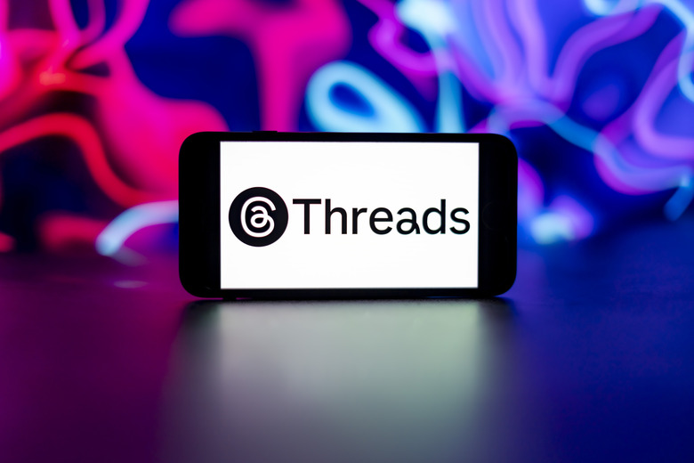 INDIA - 2023/12/15: In this photo illustration, the Threads logo is seen displayed on a mobile phone screen. (Photo Illustration by Idrees Abbas/SOPA Images/LightRocket via Getty Images)