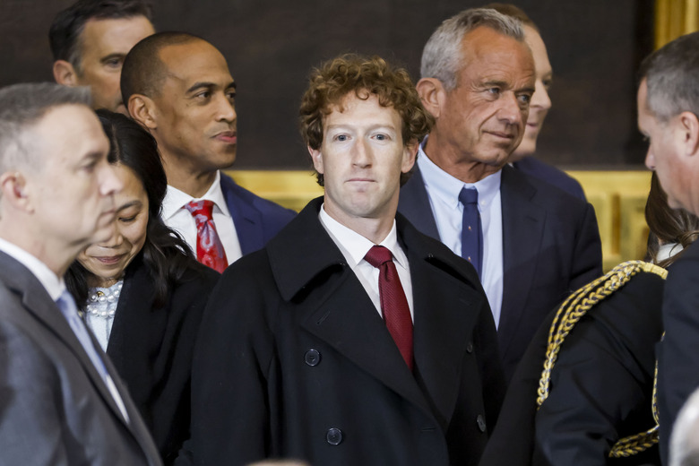 WASHINGTON, DC - JANUARY 20: Mark Zuckerberg, the CEO of Meta, attends the United States Capitol on January 20, 2025 in Washington, DC. Donald Trump takes office for his second term as the 47th President of the United States. (Photo by Shawn Thew-Pool/Getty Images)