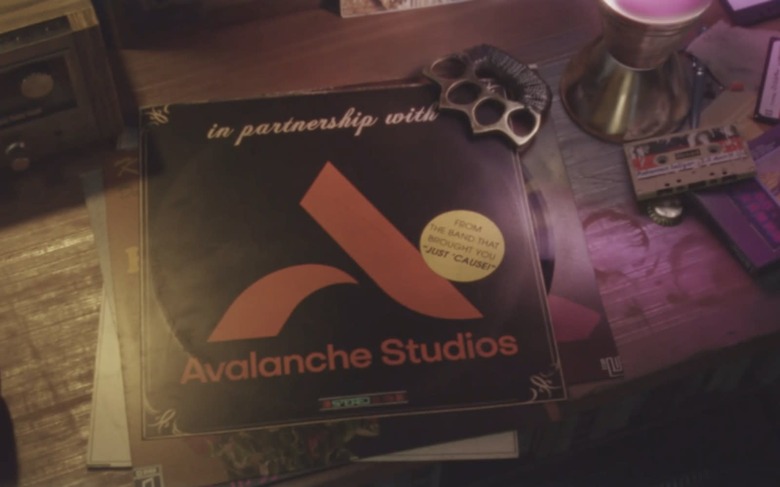 Still from a teaser trailer announcing Contraband from Avalanche Studios