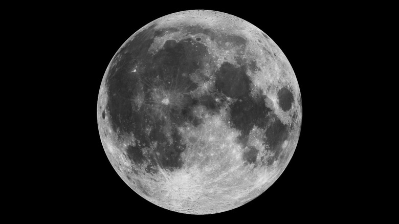 This composite image of the moon using Clementine data from 1994 is the view we are most likely to see when the moon is full.  Credit: NASA To learn about NASA's LRO project go to: http://www.nasa.gov/mission_pages/LRO/main/index.html https://images.nasa.gov/details/GSFC_20171208_Archive_e001982