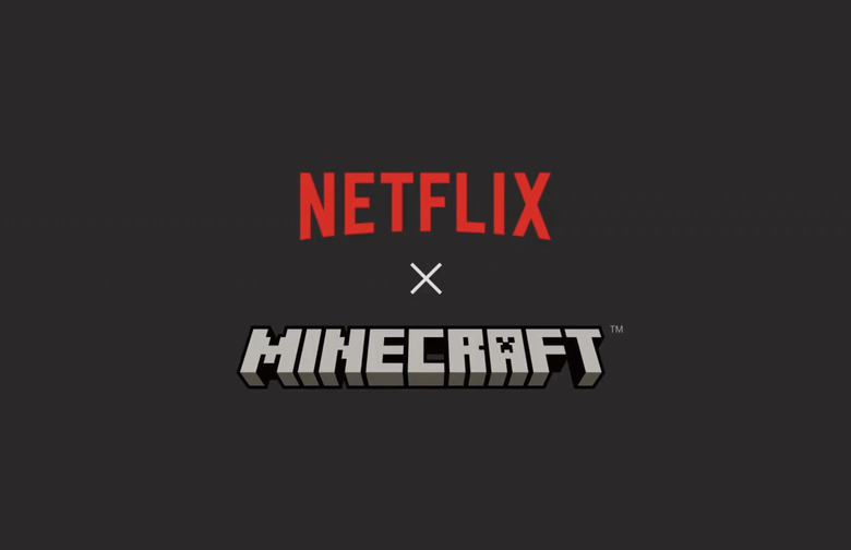 Netflix and Minecraft logos
