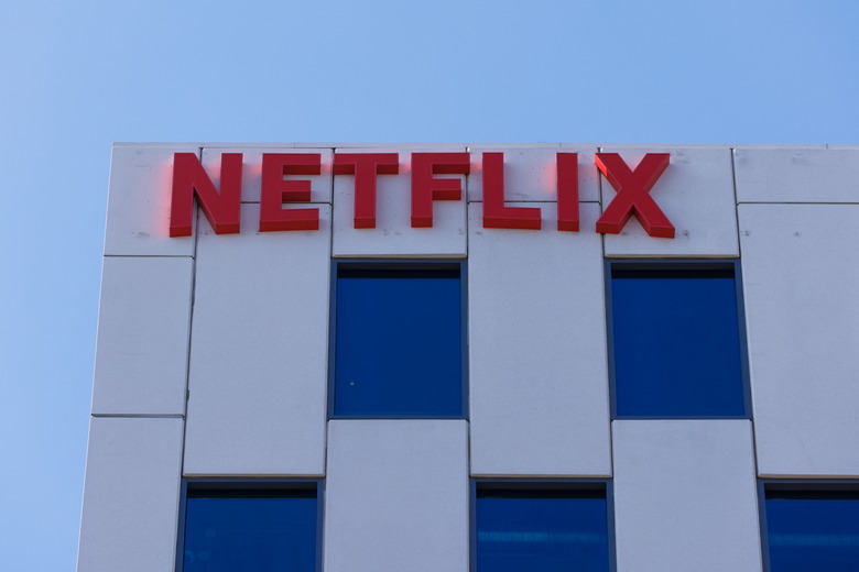 The Netflix logo is shown on one of their Hollywood buildings in Los Angeles, California, U.S., July 12, 2023.   REUTERS/Mike Blake
