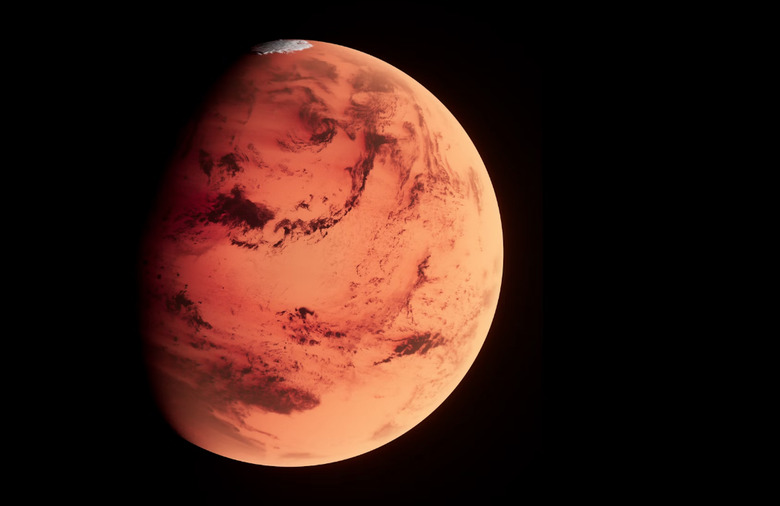A render of Mars. 