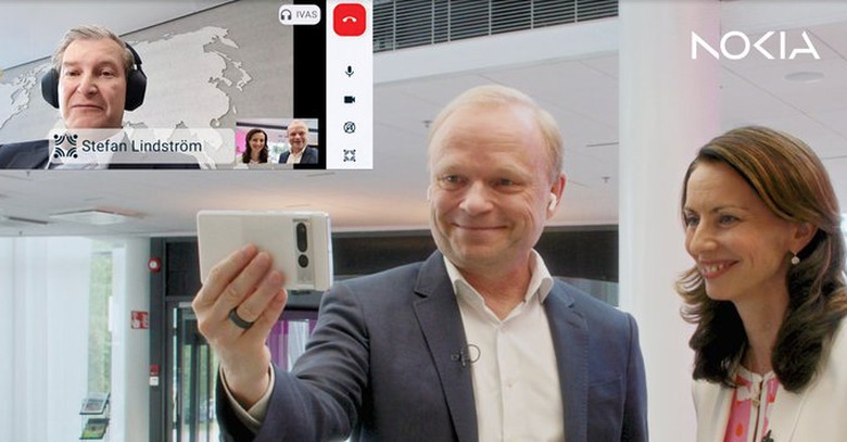 The CEO using the new technology.