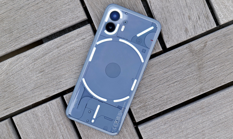 Nothing's LED-based Glyph interface is easily the Phone 2's most striking feature. 