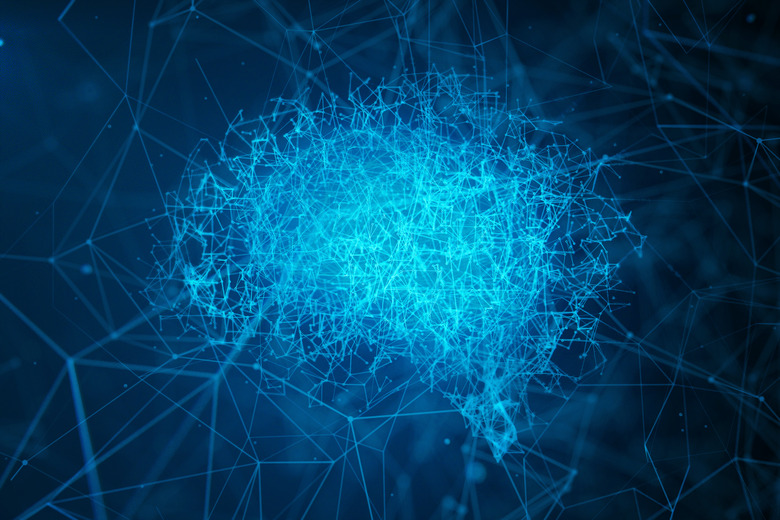 Network Ai brain forming by wire mesh connection.