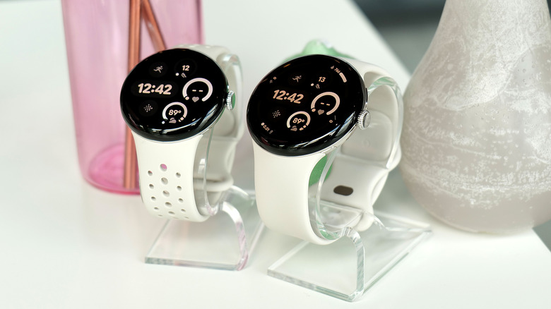 Two models of the Pixel Watch 3