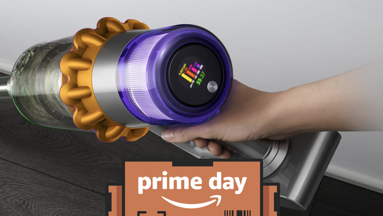 A vacuum being used.