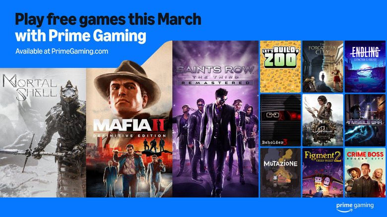 Amazon Prime Gaming free games for March