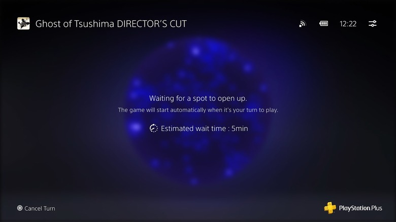 Waiting to join a streaming server. 