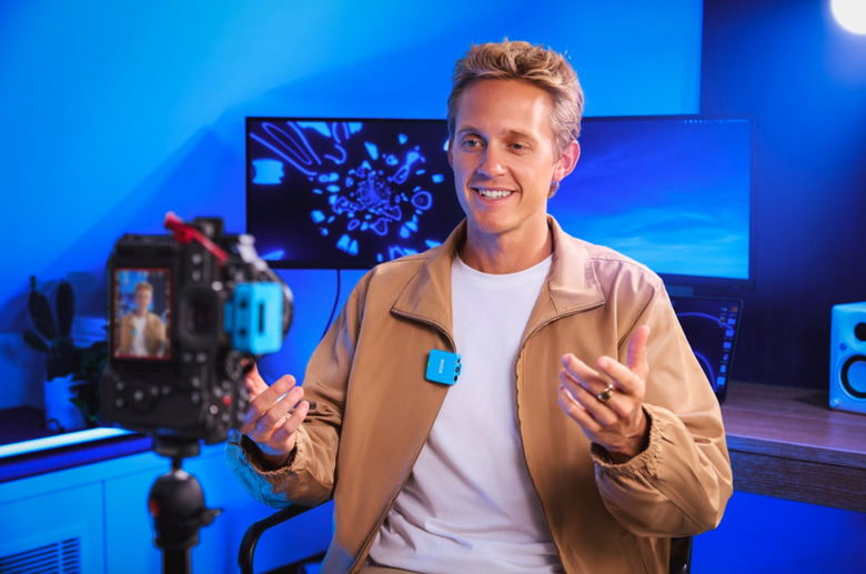 A guy with a microphone.