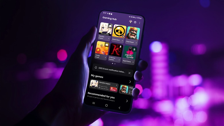 Samsung's updated Gaming Hub on mobile