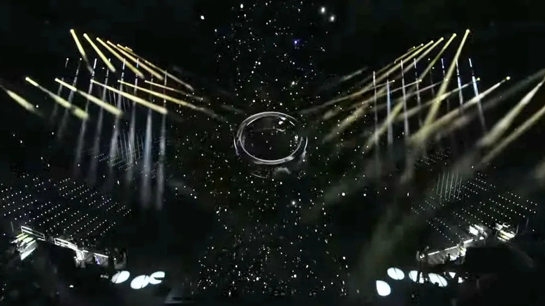 A rendering of Samsung's Galaxy Ring shown at Unpacked