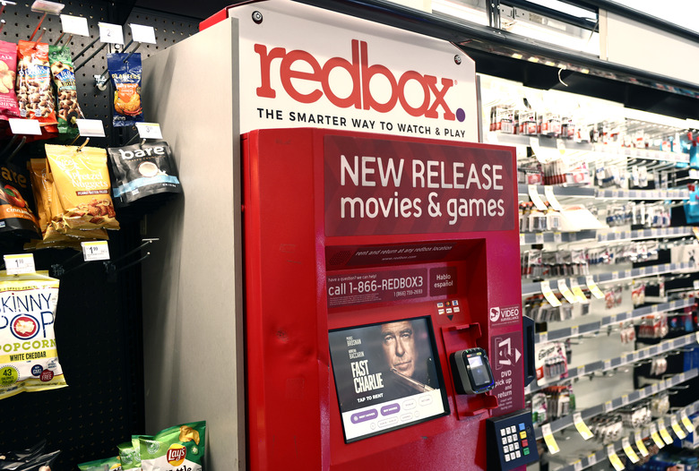 LOS ANGELES, CALIFORNIA - JULY 01: A Redbox movie rental kiosk stands inside a Walgreens store on July 1, 2024 in Los Angeles, California. Chicken Soup for the Soul Entertainment, the parent company of Redbox, filed for chapter 11 bankruptcy on June 28. (Photo by Mario Tama/Getty Images)