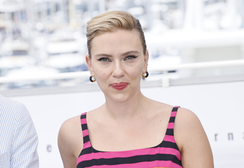 FILE - Scarlett Johansson poses for photographers at the photo call for the film 