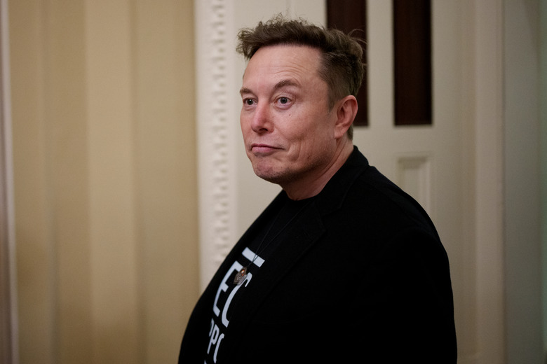 WASHINGTON, DC - MARCH 5: White House Senior Advisor to the President and Tesla and SpaceX CEO Elon Musk departs the U.S. Capitol Building on March 5, 2025 in Washington, DC. Musk was meeting with Republican senators at a closed door lunch. (Photo by Andrew Harnik/Getty Images)