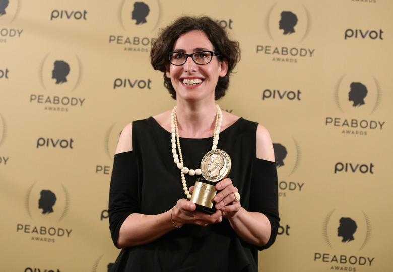 NEW YORK, NY - MAY 31:  Sarah Koenig poses with her award at The 74th Annual Peabody Awards Ceremony at Cipriani Wall Street on May 31, 2015 in New York City.  (Photo by Jemal Countess/Getty Images for Peabody Awards)