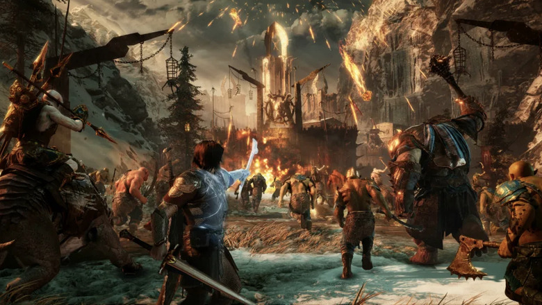 A screenshot showing a bunch of orcs and people.