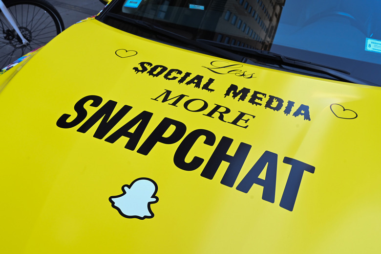 NEW YORK, NEW YORK - MAY 01: A view of the Snap Cab at Snap at NewFronts 2024 at Cipriani 25 Broadway on May 01, 2024 in New York City. (Photo by Slaven Vlasic/Getty Images for Snap Inc.)