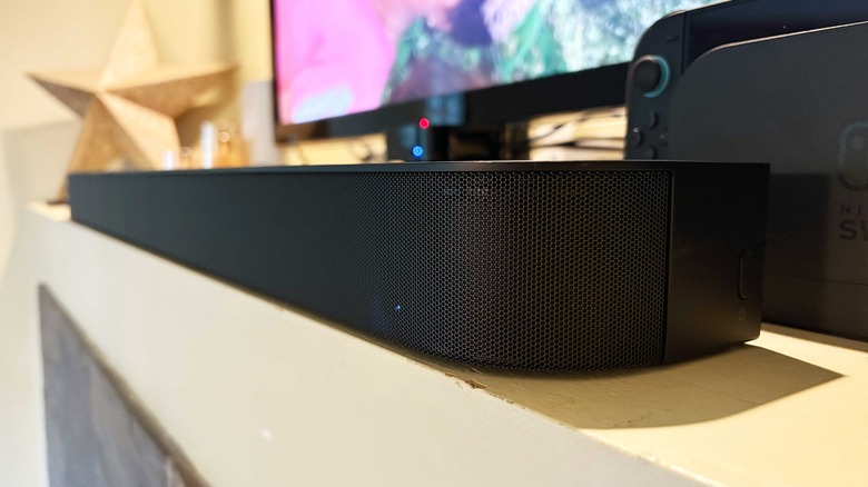 Sony's Bravia Theater Bar 6 has a plain, low-profile design that won't block your TV.