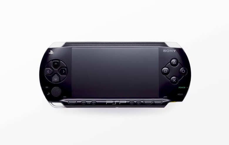 A black handheld device.