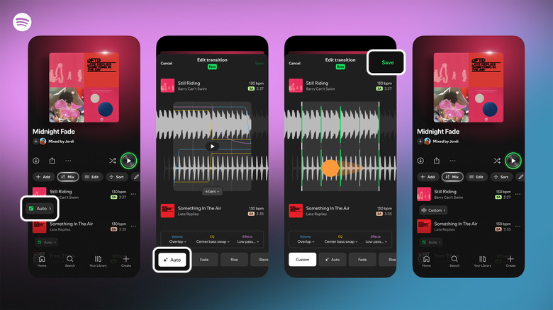 Spotify now lets you create seamless transitions between songs on your custom playlists. 