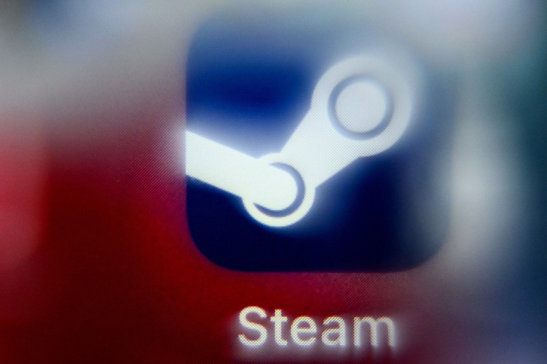 A photo taken on November 17, 2023 shows the logo of Steam, a video game digital distribution service and storefront developed by Valve Corporation, on a smartphone screen in Frankfurt am Main, western Germany. (Photo by Kirill KUDRYAVTSEV / AFP) (Photo by KIRILL KUDRYAVTSEV/AFP via Getty Images)