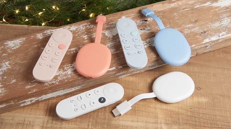 Google's 4K Chromecast with Google TV streaming device.