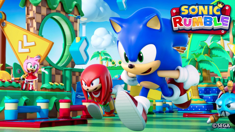Key art featuring Sonic and pals.