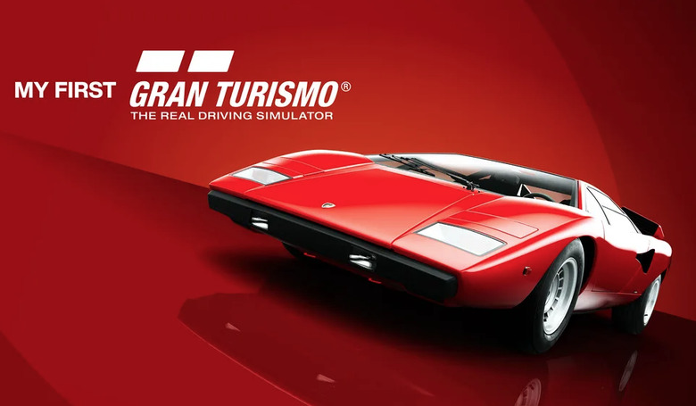 A title screen with a car.