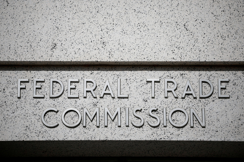 FILE PHOTO: A view of signage at the Federal Trade Commission (FTC) headquarters in Washington, D.C., U.S., November 24, 2024. REUTERS/Benoit Tessier/File Photo