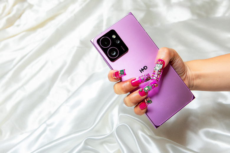 HMD Skyline phone in pink