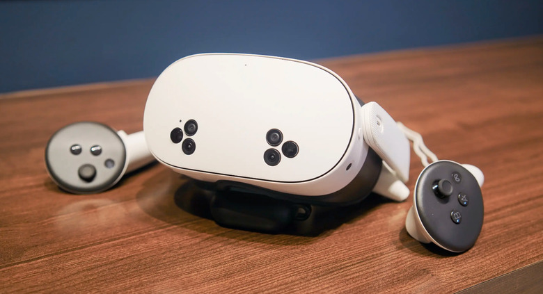 A headset and controllers.