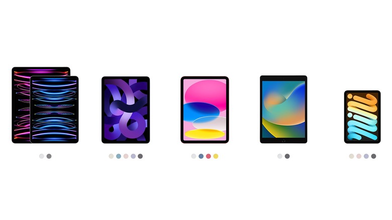 The five iPads in Apple's 2023 lineup