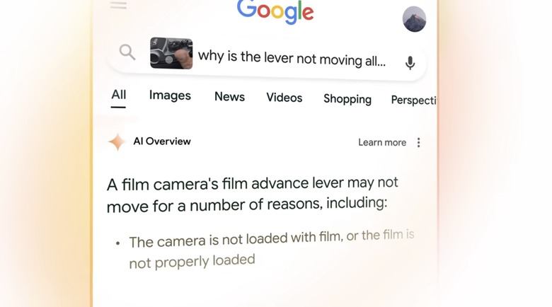 Google Search AI overview