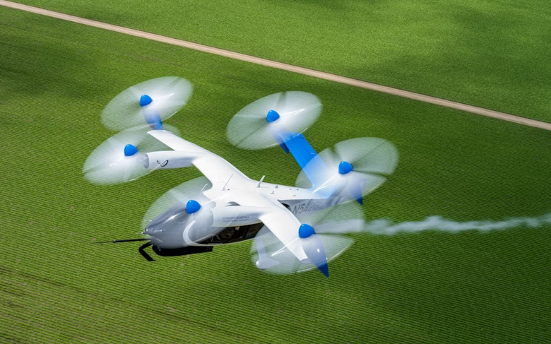 Joby air taxi in flight