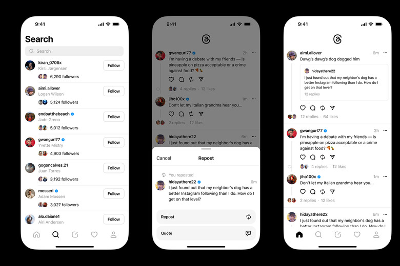 Meta's threads app looks similar to twitter,