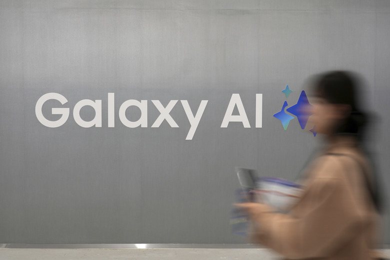 A sign of Samsung Electronics' Galaxy AI is seen during the World IT Show in Seoul, South Korea, Thursday, April 24, 2025. (AP Photo/Lee Jin-man)