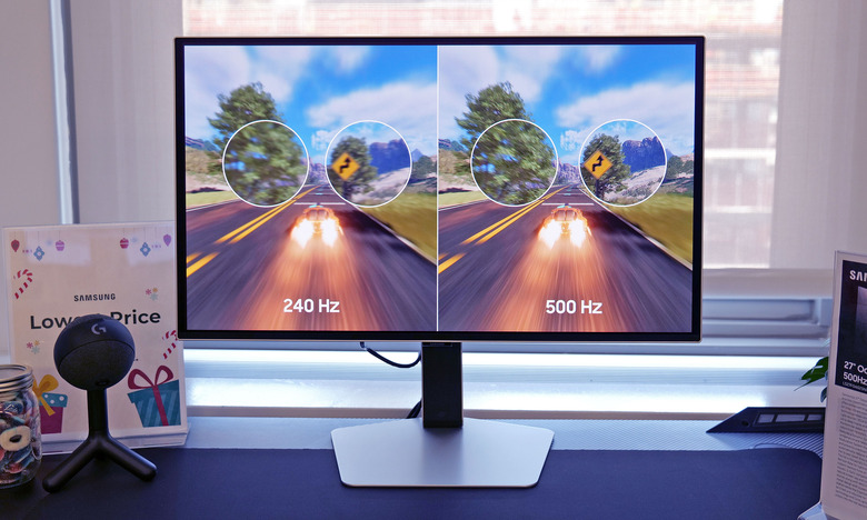The Samsung Odyssey OLED G6 is the world's first 500Hz OLED gaming monitor. 