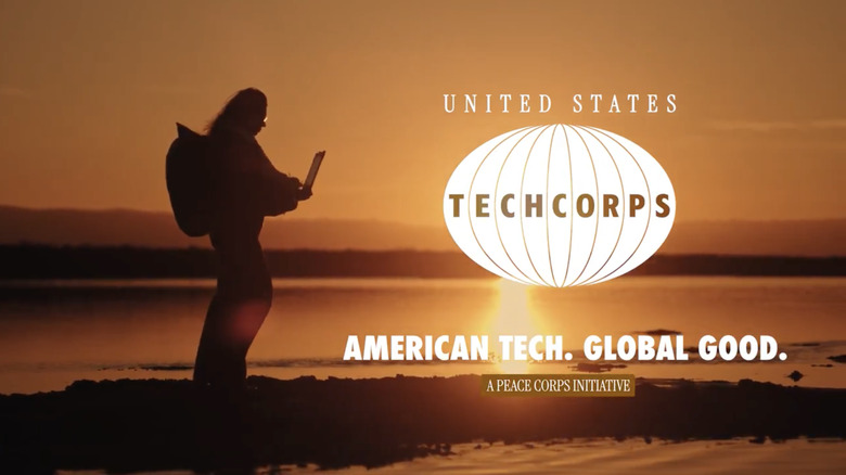 A screenshot from the Tech Corps' promotional video.
