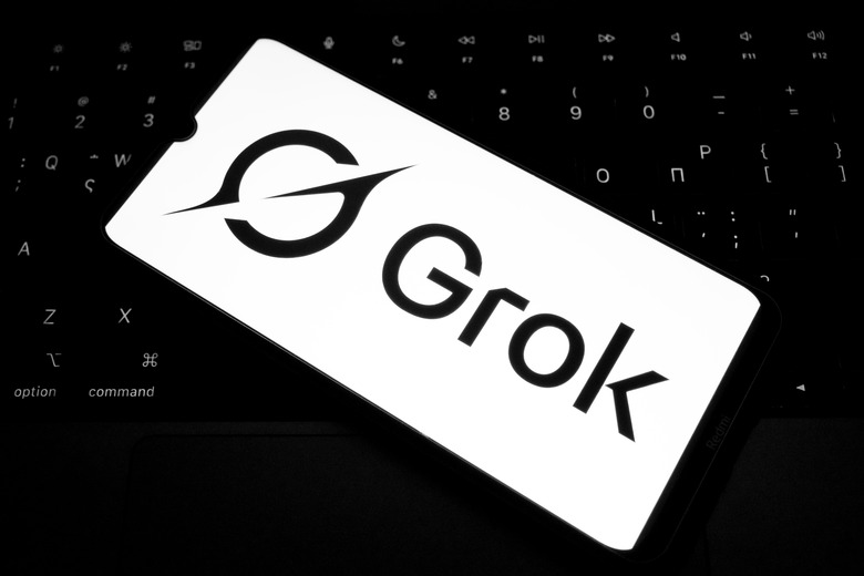 The Grok logo appears on a smartphone screen in this photo illustration in Athens, Greece, on July 18, 2025. (Photo by Nikolas Kokovlis/NurPhoto via Getty Images)