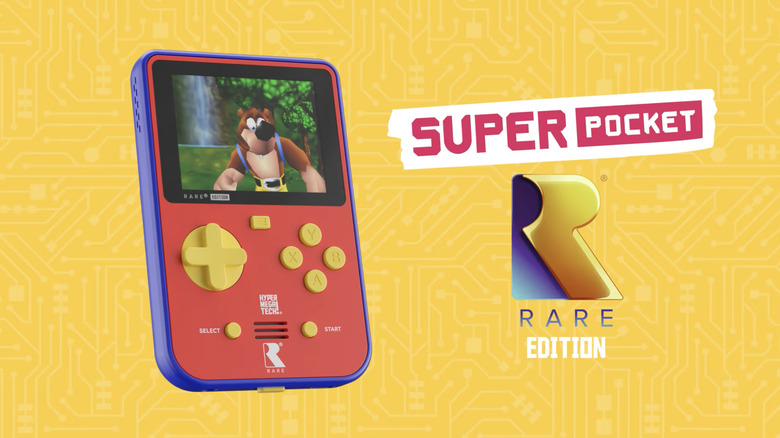 Super Pocket Rare Edition with Banjo-Kazooie on screen.