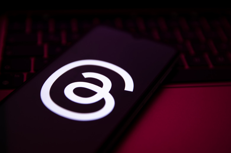 ANKARA, TURKIYE - NOVEMBER 01: In this photo illustration, the logo of Threads is displayed on a mobile phone in Ankara, Turkiye on November 01, 2023. (Photo by Didem Mente/Anadolu via Getty Images)