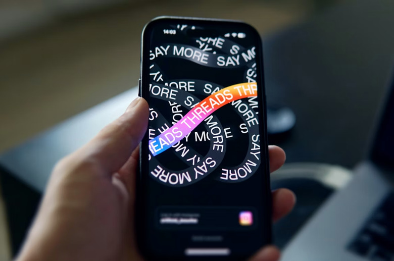 Threads on a smartphone.