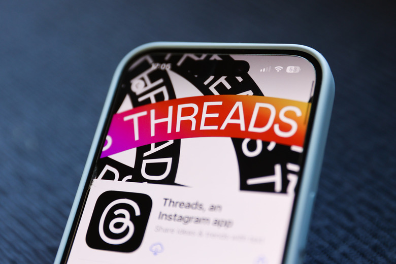 Threads on App Store is seen in this illustration photo taken in Poland on June 29, 2024. (Photo by Jakub Porzycki/NurPhoto via Getty Images)