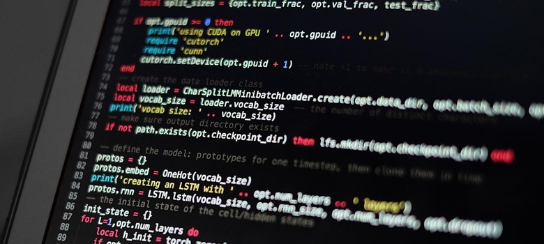 Part of Andrej Karpathy's script, which can be used to train an artificial neural network to copy writing styles.