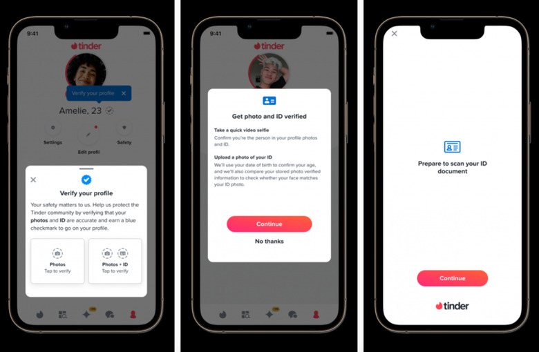 An image showing the ID verification system at work.